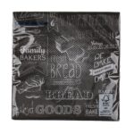 Χαρτοπετσέτες 'Urban Bakery' Τρίφυλλες Μαύρο 33x33cm Σετ 20Τμχ - 1 τεμ. - Image 4