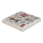 Χαρτοπετσέτες 'Paris' Τρίφυλλες Λευκό 33x33cm Σετ 20Τμχ - 1 τεμ. - Image 4