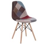 Καρέκλα ArteLibre CORYLOUS Patchwork Microfiber Ύφασμα/Ξύλο 51x46x82cm - 1 τεμ.