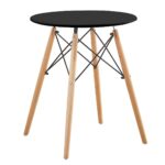 Τραπέζι ArteLibre RAPTOR Μαύρο MDF/Ξύλο 60x60x70cm - 1 τεμ. - Image 2