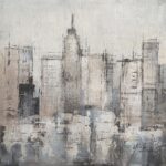 Πίνακας ArteLibre "Πόλη" Καμβάς 80x80cm - 1 τεμ.
