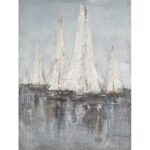 Πίνακας ArteLibre "Ιστιοφόρα" Καμβάς 80x80cm - 1 τεμ.