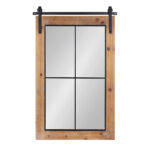 Καθρέπτης Τοίχου ArteLibre Φυσικό MDF 56x93x3cm - 1 τεμ.