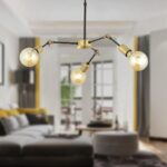 Φωτιστικό Κρεμαστό ArteLibre ISKE Τρίφωτο Αντικέ Μέταλλο 50x50cm - 1 τεμ. - Image 3