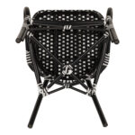 Καρέκλα Κήπου ArteLibre BOALI Μαύρο/Λευκό Αλουμίνιο/Rattan 41x45x92cm - 1 τεμ. - Image 9