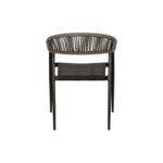 Πολυθρόνα Κήπου ArteLibre LIVINGSTONE Μαύρο/Γκρι Αλουμίνιο/Rattan 56x55x76cm - 1 τεμ. - Image 4