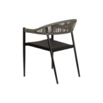 Πολυθρόνα Κήπου ArteLibre LIVINGSTONE Μαύρο/Γκρι Αλουμίνιο/Rattan 56x55x76cm - 1 τεμ. - Image 5