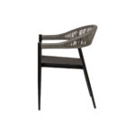 Πολυθρόνα Κήπου ArteLibre LIVINGSTONE Μαύρο/Γκρι Αλουμίνιο/Rattan 56x55x76cm - 1 τεμ. - Image 6