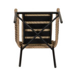 Πολυθρόνα Κήπου ArteLibre BLUENILE Μπεζ/Μαύρο Αλουμίνιο/Rattan 56x60x83cm - 1 τεμ. - Image 9