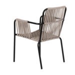 Πολυθρόνα Κήπου ArteLibre DAYA Γκρι/Μαύρο Αλουμίνιο/Rattan 57x67x84cm - 1 τεμ. - Image 5