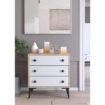 Συρταριέρα ArteLibre AMARI Δρυς/Λευκό Μοριοσανίδα 72x43x79cm - 1 τεμ. - Image 2