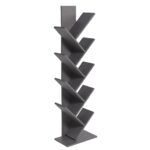 Βιβλιοθήκη ArteLibre AZIZI Ανθρακί Μοριοσανίδα 35x19.5x130cm - 1 τεμ.