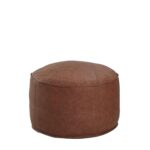 Πουφ ArteLibre AKILA Camel Δέρμα Φ86x39cm - 1 τεμ.