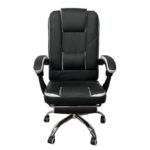 Καρέκλα Γραφείου OPTISEAT Μαύρο/Λευκό PVC/Μέταλλο 67x65x105-115cm - 1 τεμ. - Image 2