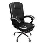 Καρέκλα Γραφείου OPTISEAT Μαύρο/Λευκό PVC/Μέταλλο 67x65x105-115cm - 1 τεμ.
