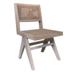 Καρέκλα Επαγγελματική ArteLibre LAPETUS Sonoma Ξύλο/Rattan 51x44x86cm - 1 τεμ.