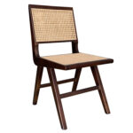 Καρέκλα Επαγγελματική ArteLibre COEUS Wenge/Φυσικό Ξύλο/Rattan 44x41x86cm - 1 τεμ.