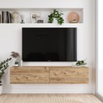 Έπιπλο Τηλεόρασης ArteLibre BERKSHIRE Πεύκο Μοριοσανίδα 140x31.6x29.6cm - 1 τεμ. - Image 2