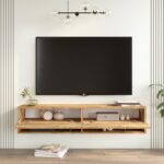 Έπιπλο Τηλεόρασης ArteLibre SOLVA Πεύκο Μοριοσανίδα 140x31.6x29.6cm - 1 τεμ. - Image 4