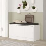 Έπιπλο Εισόδου ArteLibre CROFTON Λευκό Μοριοσανίδα 89.6x35.5x45.8cm - 1 τεμ. - Image 2