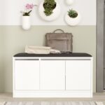 Έπιπλο Εισόδου ArteLibre CROFTON Λευκό Μοριοσανίδα 89.6x35.5x45.8cm - 1 τεμ.