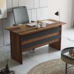 Γραφείο ArteLibre EASTCOTE Baroque/Ανθρακί Μοριοσανίδα 140x60x73.8cm - 1 τεμ. - Image 2