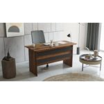 Γραφείο ArteLibre EASTCOTE Baroque/Ανθρακί Μοριοσανίδα 140x60x73.8cm - 1 τεμ. - Image 4
