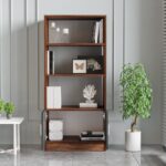 Βιβλιοθήκη ArteLibre EDGWARE Baroque/Ανθρακί Μοριοσανίδα 63.6x37.6x140cm - 1 τεμ. - Image 3