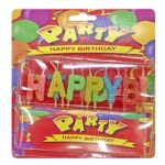 Κεριά Happy Birthday Χρυσόσκονη  Homie 3768 - 1 τεμ.