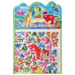 Στίκερ 3d Δεινόσαυροι Καρτέλα Μεγάλη Καρ=33x23cm JustNote 381976 - 12 τεμ.