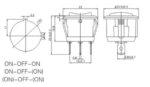 Διακόπτης οχημάτων On/Off - R-F13203A-33-4U - 180932 - Image 2