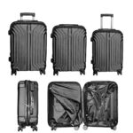 Βαλίτσες abs σετ=3τεμ 55x35x20cm 65x40x24cm 74x45x29cm 4teen4ty 40763 - 1 τεμ.