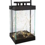 Φανάρι (LED) 'Glorie' Συνθετικό Μαύρο 13x14x30cm - 1 τεμ. - Image 4