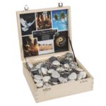 Μπρελόκ Κλειδιών Καρδιά Worry Stone Πολύχρωμο Πέτρα/Μέταλλο 3cm Σε Διάφορα Χρώματα - 1 τεμ. - Image 3