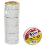 Μονωτική Ταινία Logo Λευκή 19mm x 18,3m Logo 65ΔΕ800 - 10 τεμ.