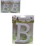 Ξύλινο γράμμα χειροτεχνίας "B" [30501317-B] - 6 τεμ.