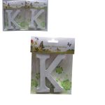 Ξύλινο γράμμα χειροτεχνίας "K" [30501317-K] - 6 τεμ.