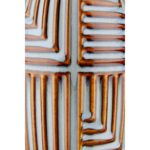 Βάζο 'Batista' Ριγέ Κεραμικό Μπλε/Καφέ 28x14cm - 1 τεμ. - Image 7