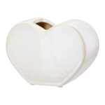 Βάζο 'Heart' Κεραμικό Λευκό 8.5x20x14cm - 1 τεμ. - Image 3