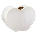 Βάζο 'Heart' Κεραμικό Λευκό 8.5x20x14cm - 1 τεμ. - Image 2