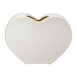 Βάζο 'Heart' Κεραμικό Λευκό 8.5x20x14cm - 1 τεμ. - Image 4