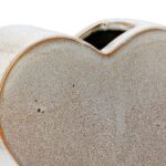 Βάζο 'Heart' Κεραμικό Μπεζ 8.5x20x14cm - 1 τεμ. - Image 4