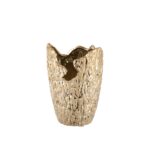 Βάζο Κωνικό 'Crepa' Κεραμικό Χρυσό 18.5x13cm - 1 τεμ.