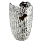 Βάζο Κωνικό Κεραμικό Ασημί Χρώμα D14X22Cm D14X22Cm - 1 τεμ. - Image 5
