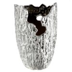 Βάζο Κωνικό Κεραμικό Ασημί Χρώμα D14X22Cm D14X22Cm - 1 τεμ.