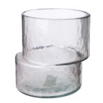 Βάζο 'Levels' Γυαλί Γκρι 14.5x16.5x16.5cm - 1 τεμ. - Image 2