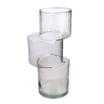 Βάζο 'Levels' Γυαλί Γκρι 11.5x13.5x28.5cm - 1 τεμ. - Image 3