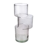 Βάζο 'Levels' Γυαλί Γκρι 11.5x13.5x28.5cm - 1 τεμ. - Image 2