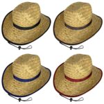 Καπέλο Cowboy Ψάθινο Ενηλίκων ø35,5cm SummerTiempo 62254 - 1 τεμ.
