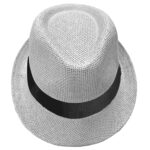 Καπέλο Καβουράκι Άσπρο με Κορδέλα ø29cm SummerTiempo 622754 - 1 τεμ.